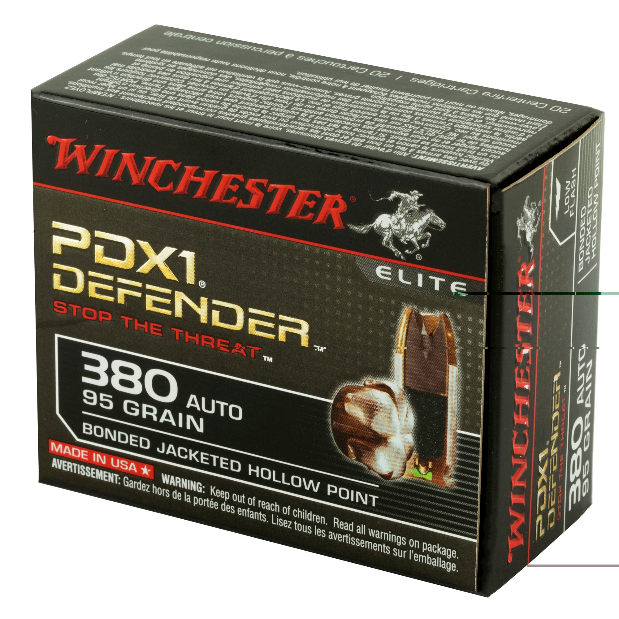 Win Defender 380acp 95gr Jhp 20/200