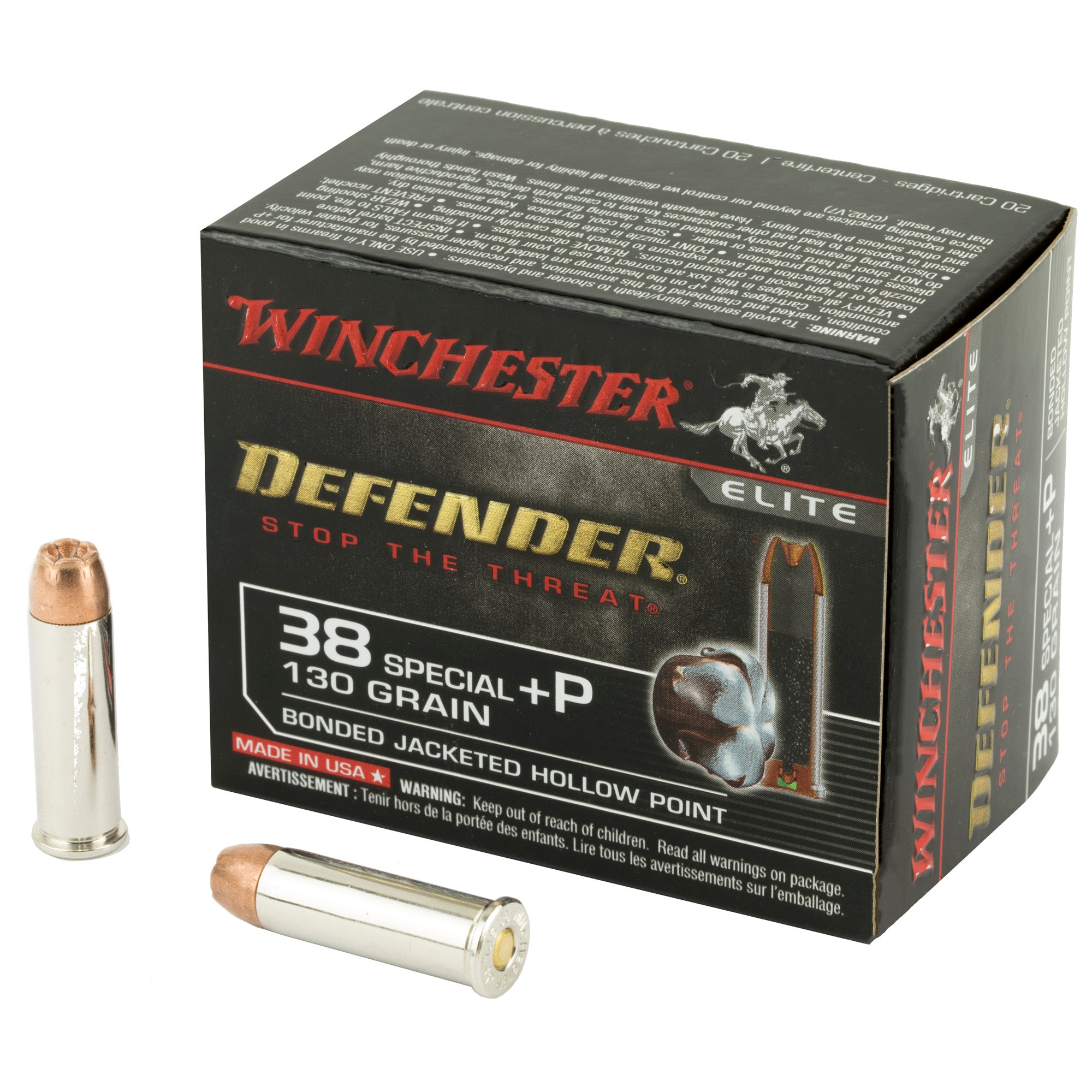 Win Defender 38spl+p 130g Jhp 20/200