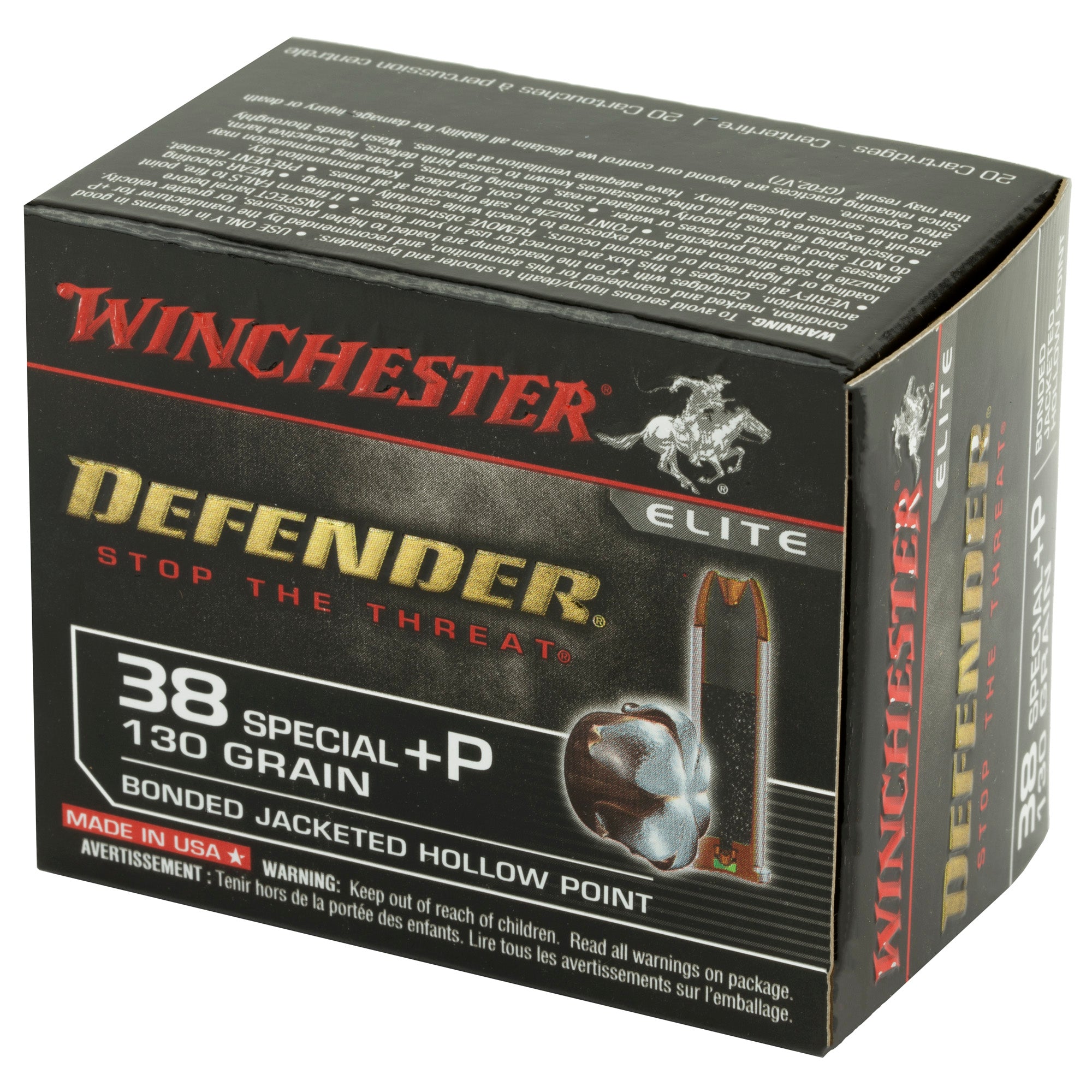 Win Defender 38spl+p 130g Jhp 20/200