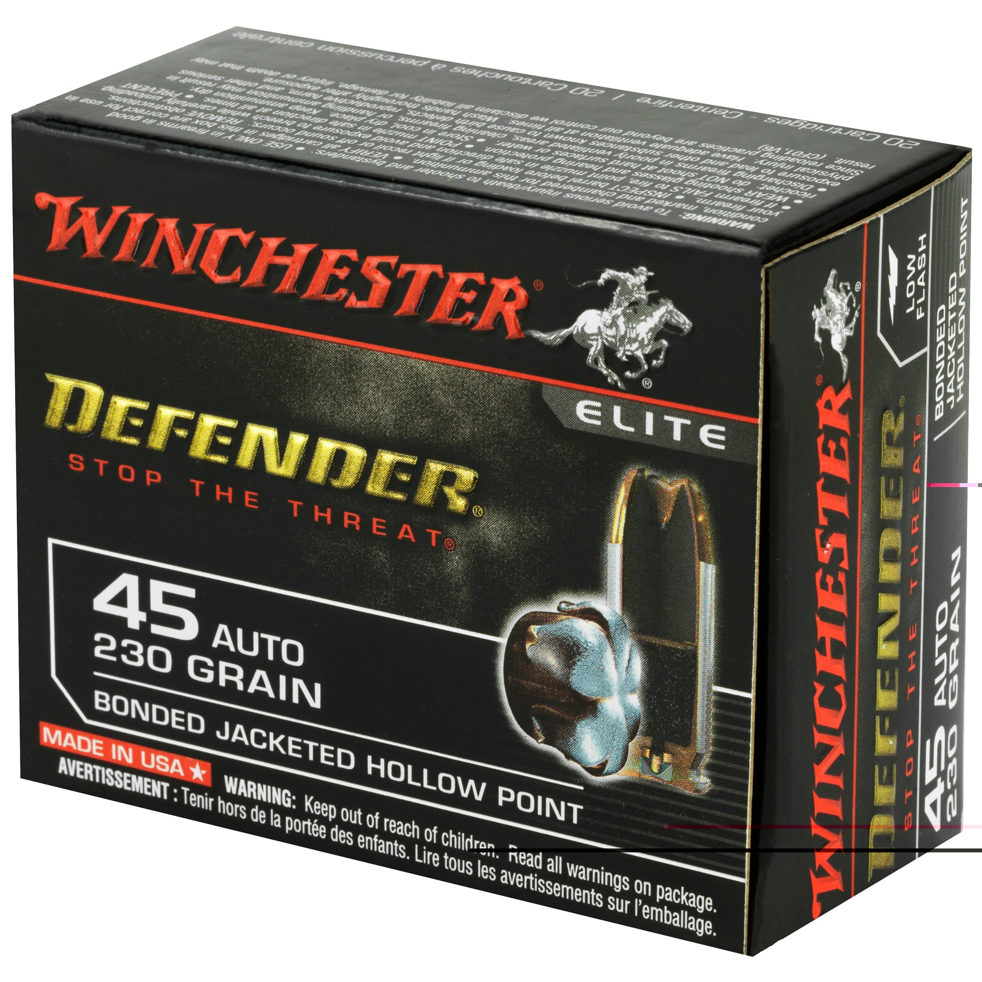 Win Defender 45acp 230gr Jhp 20/200