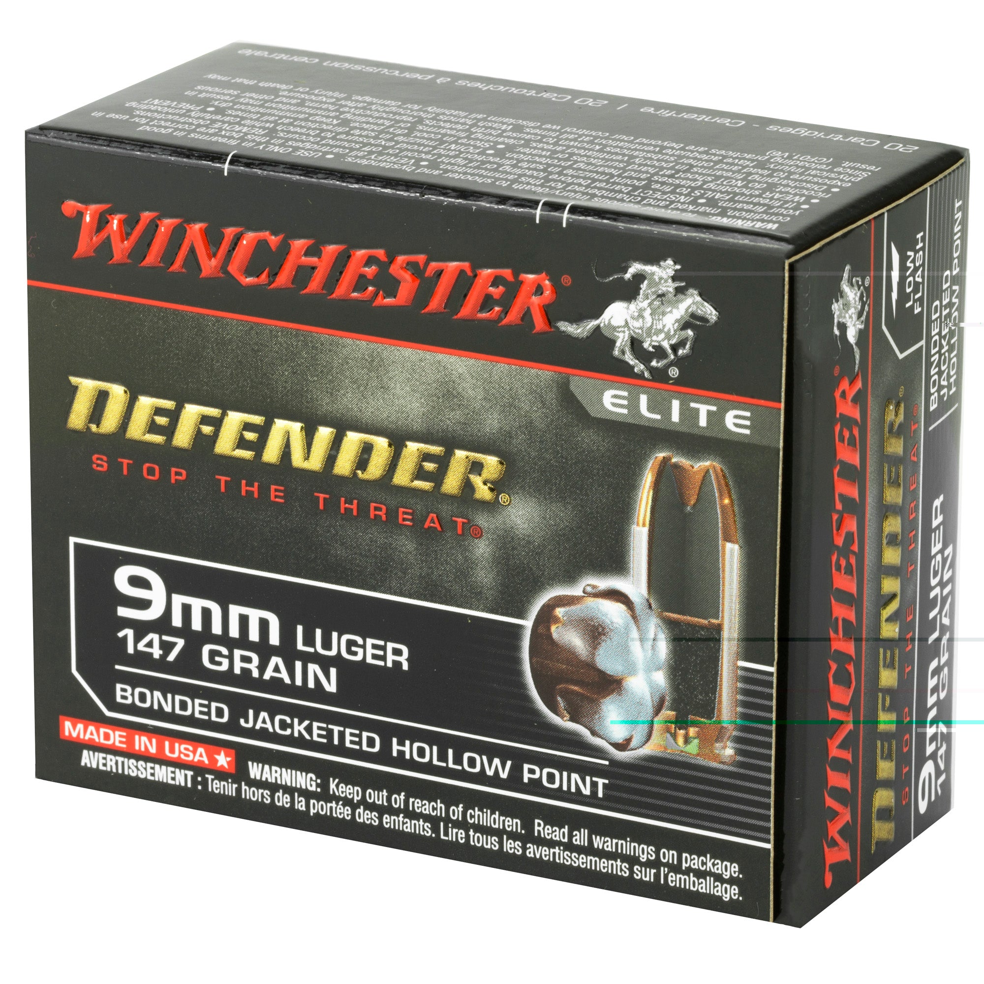 Win Defender 9mm 147gr Jhp 20/200