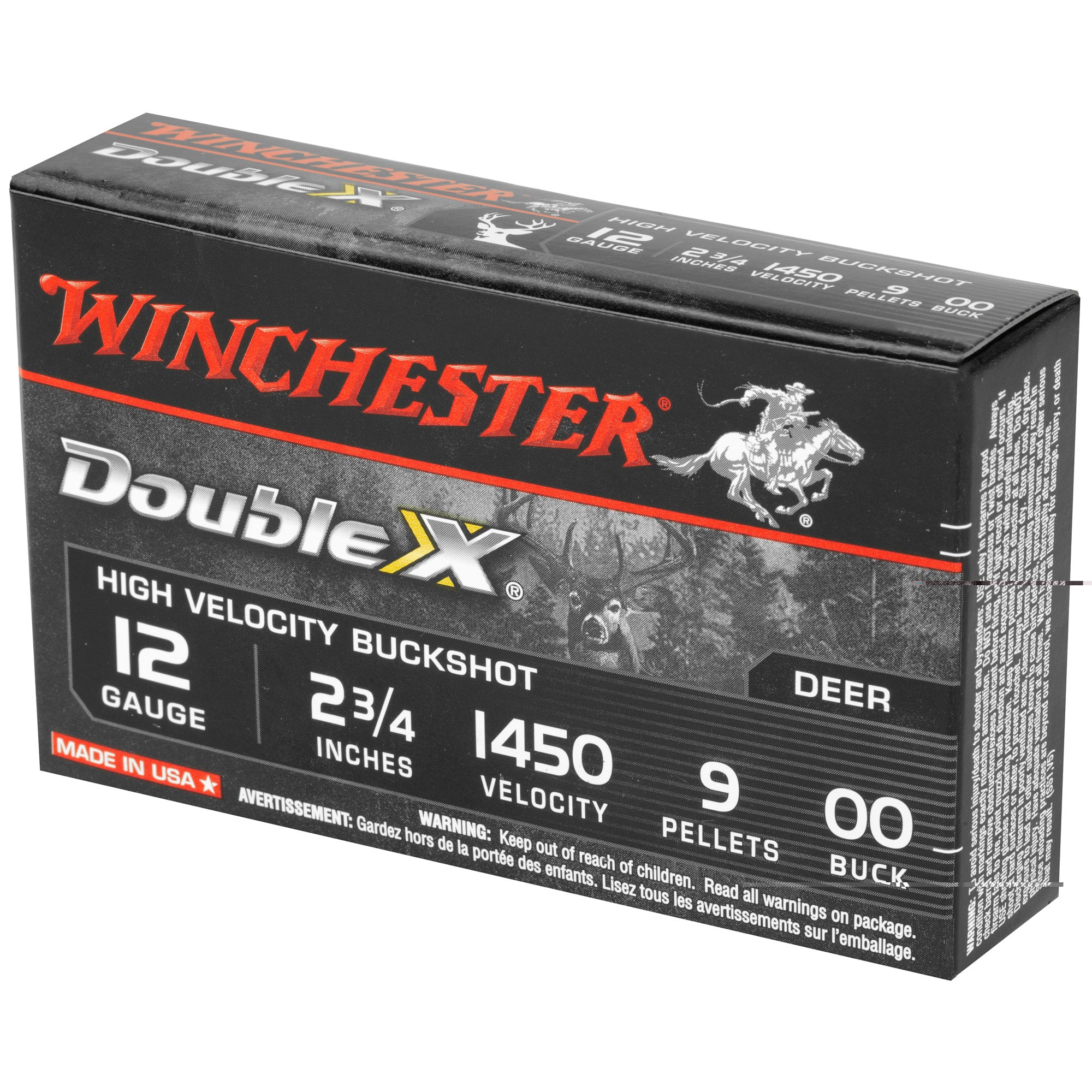 Win Dbl X Hv 12ga 2.75" 00bk 9p 5/
