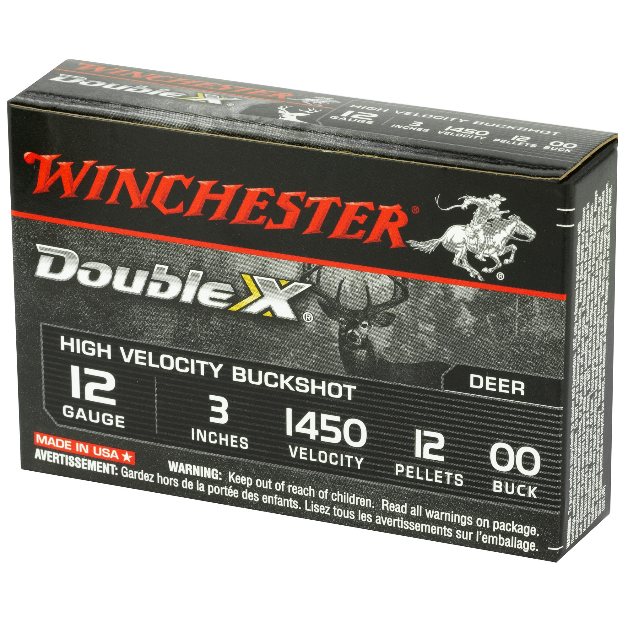 Win Dbl X Hv 12ga 3" 00bk 12p 5/250
