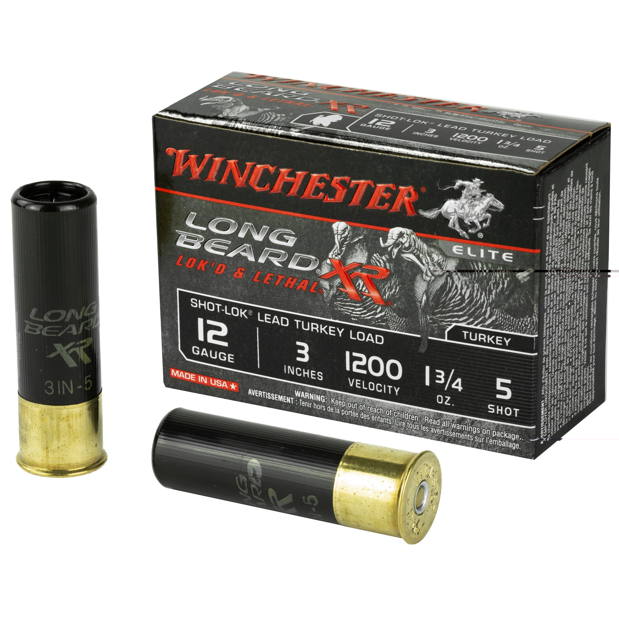 Win Lb Xr Trky 12ga 3" #5 1.75oz 10/