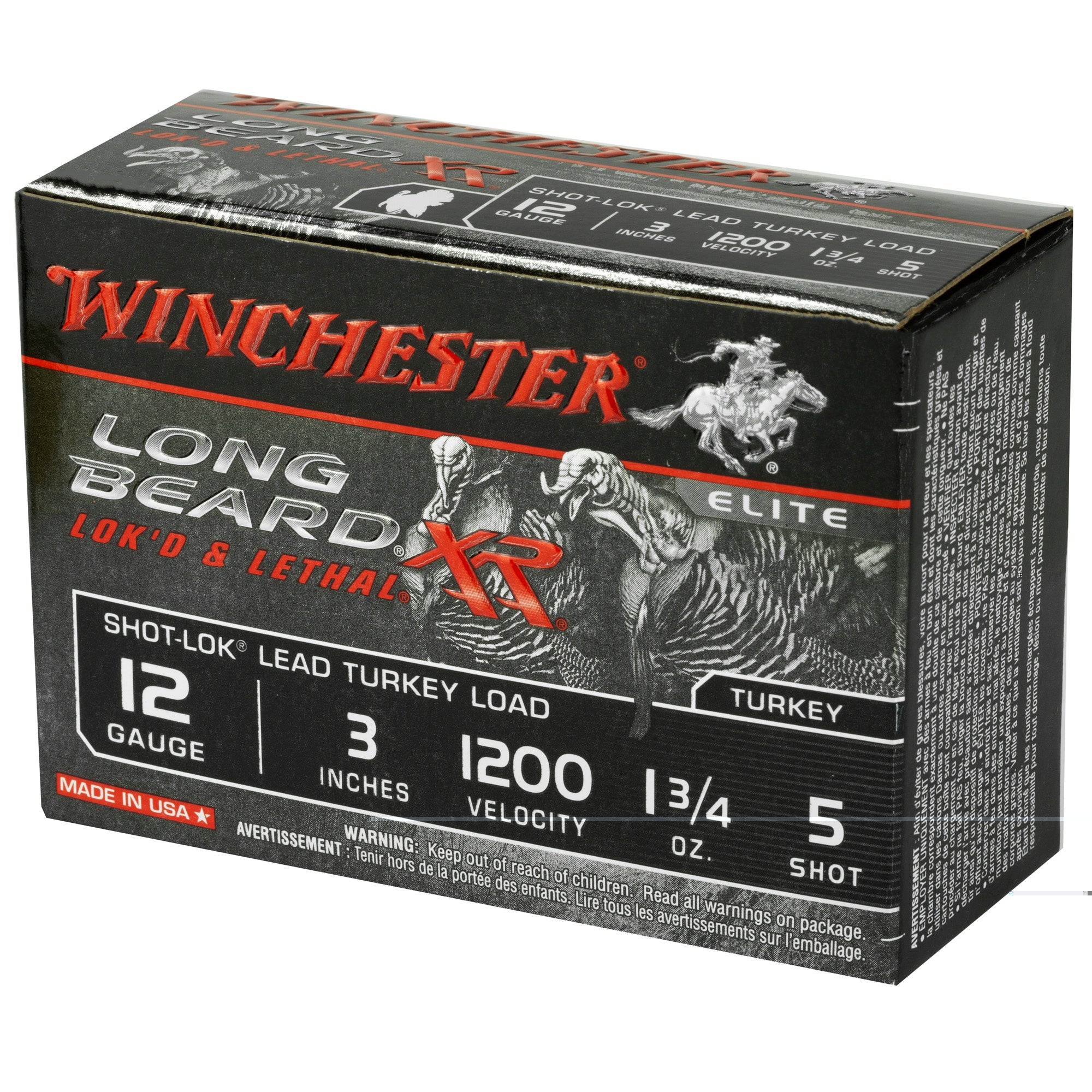 Win Lb Xr Trky 12ga 3" #5 1.75oz 10/