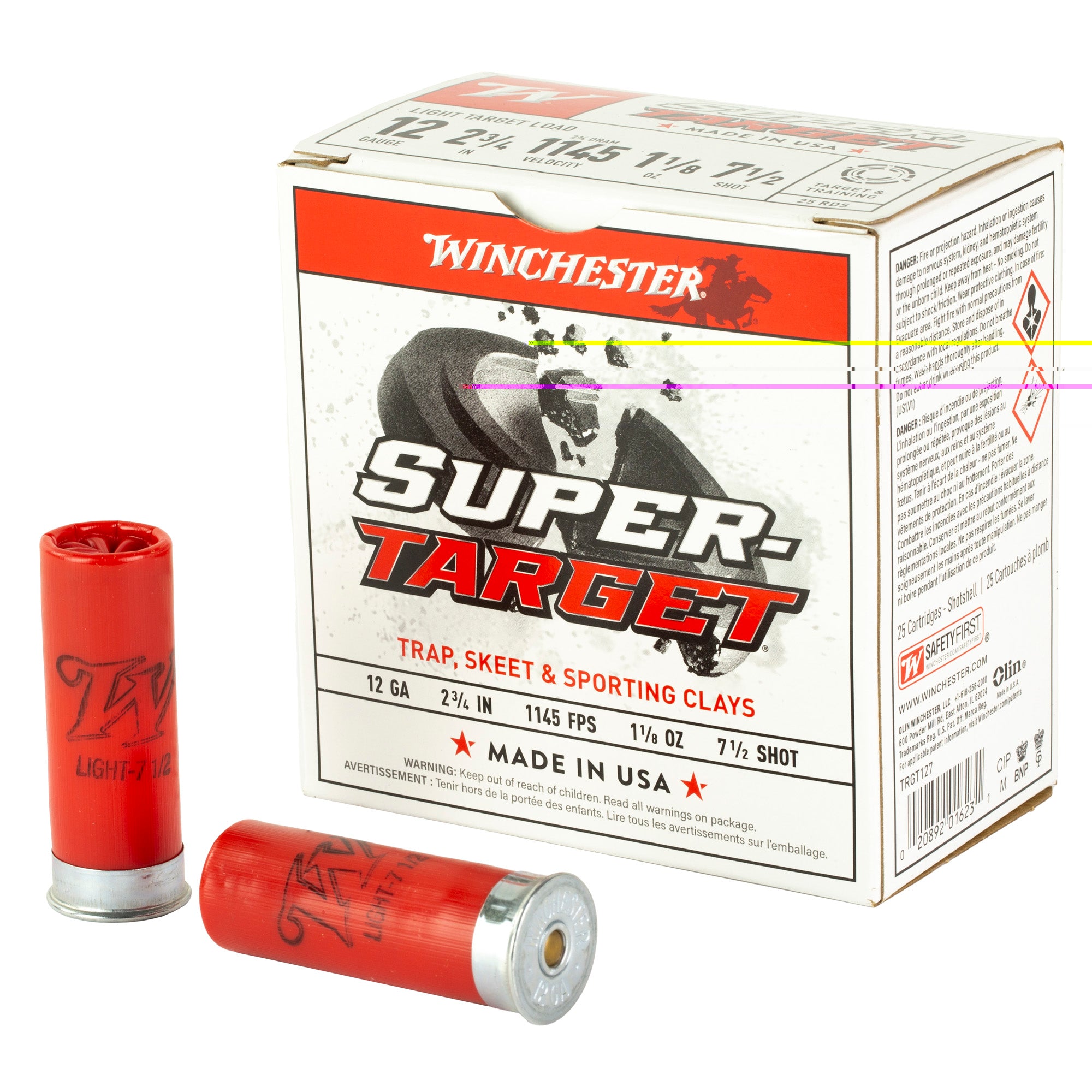 Win Suprtrgt 12ga 2.75" #7.5 25/250