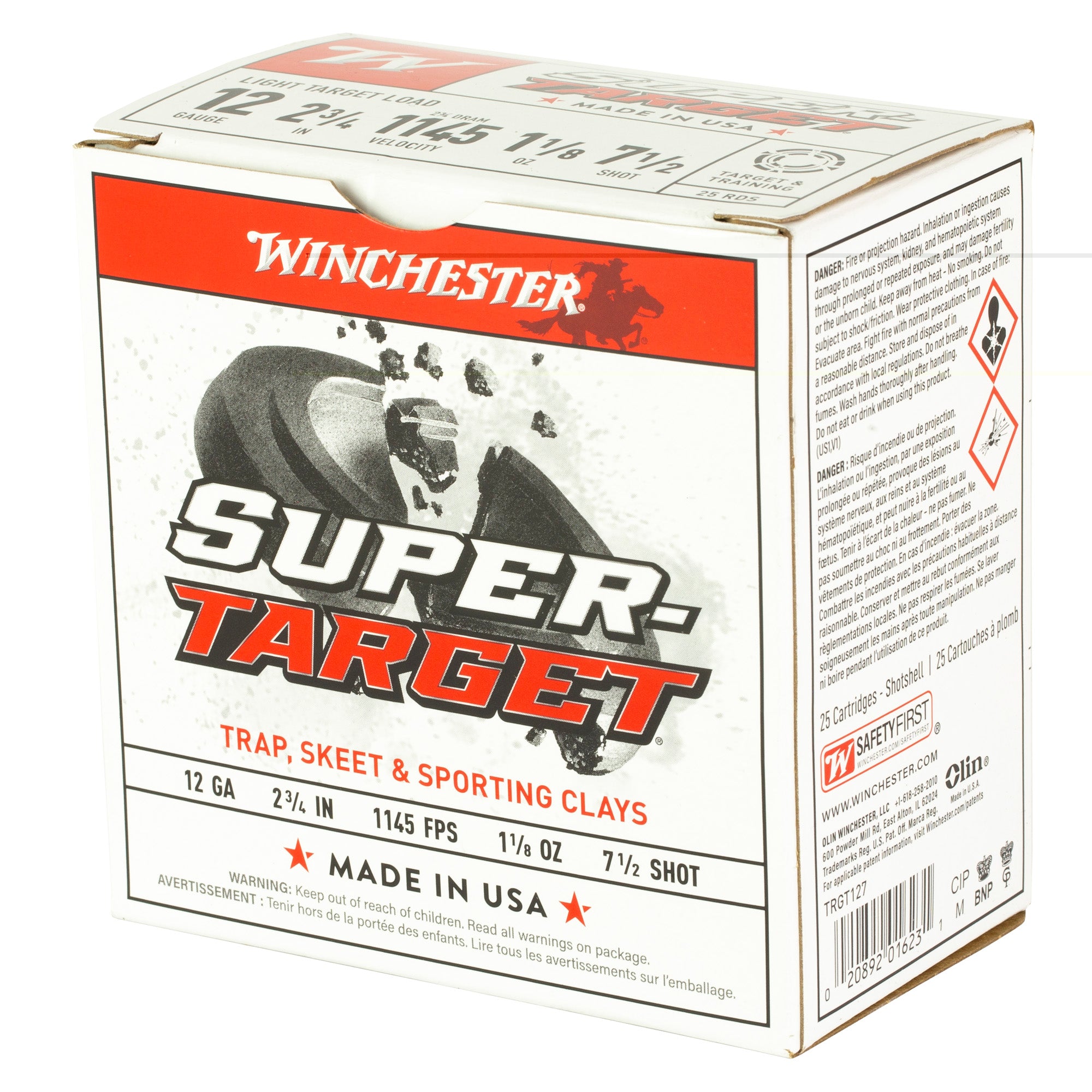 Win Suprtrgt 12ga 2.75" #7.5 25/250