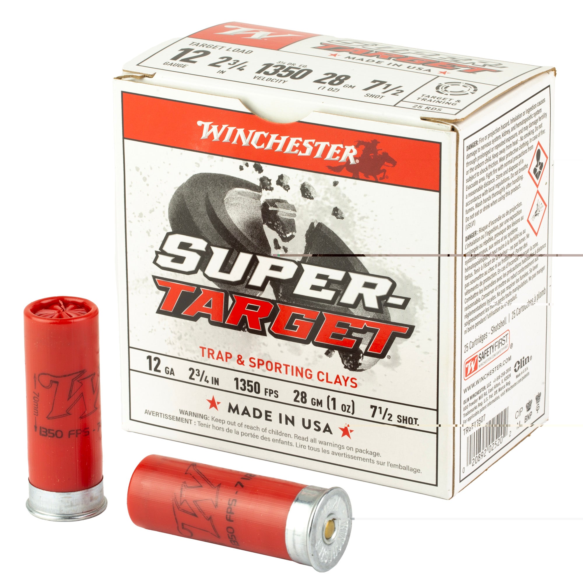 Win Sprtrgt 12ga 2.75" #7.5 25/250