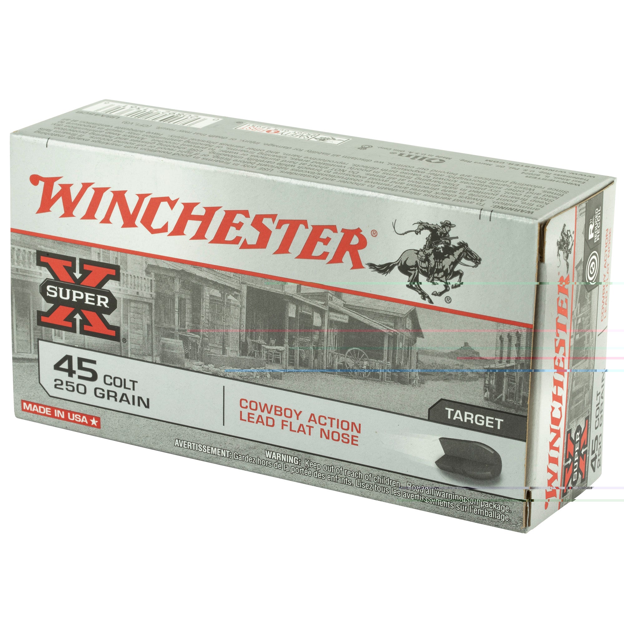 Win Usa 45lc 250gr Ld Cwby 50/500