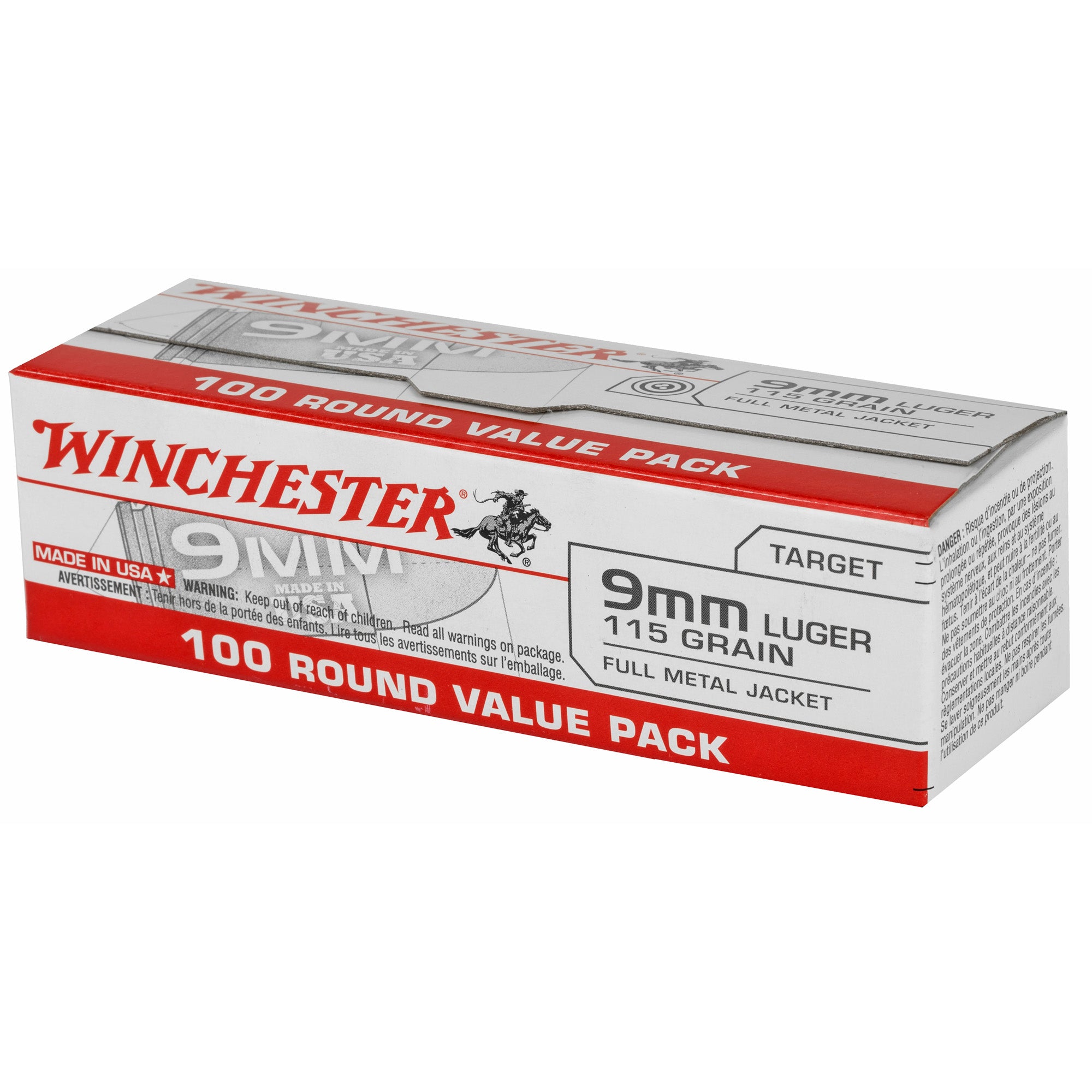 Win Usa 9mm 115gr Fmj 100/1000