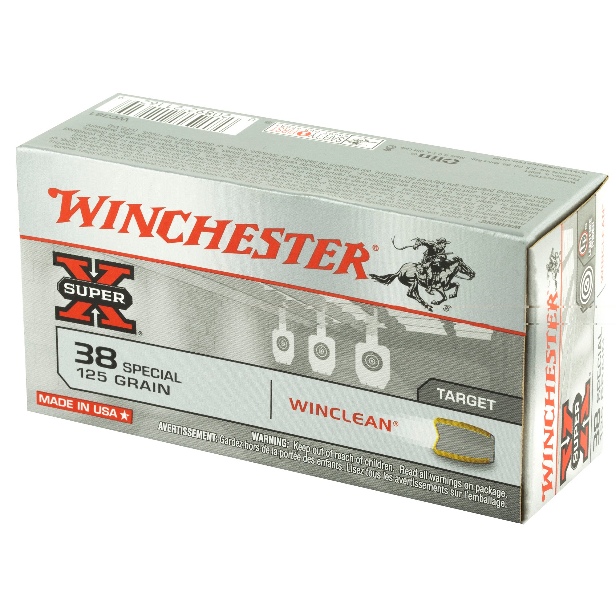 Win Sprx Winclean 38spl 125gr 50/500