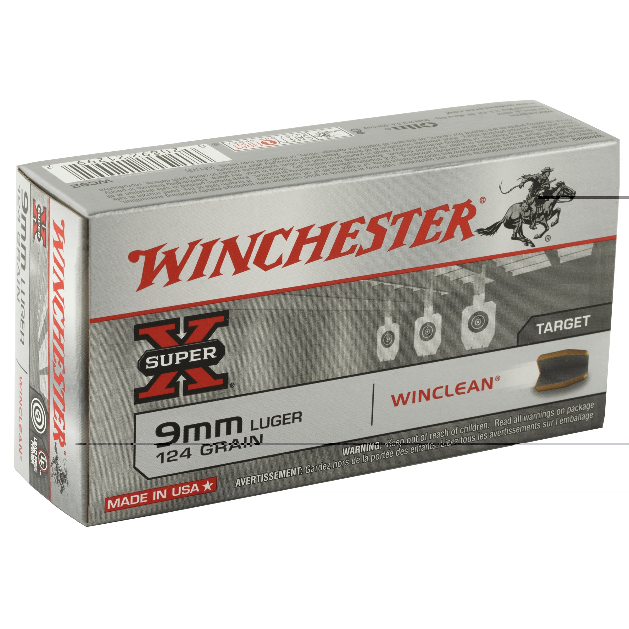 Win Sprx Winclean 9mm 124gr 50/500