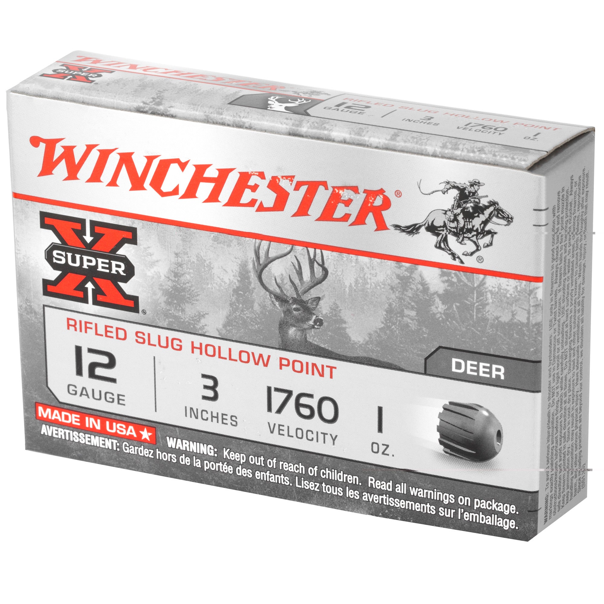 Win Sprx 12ga 3" 1oz Rifled 5/250