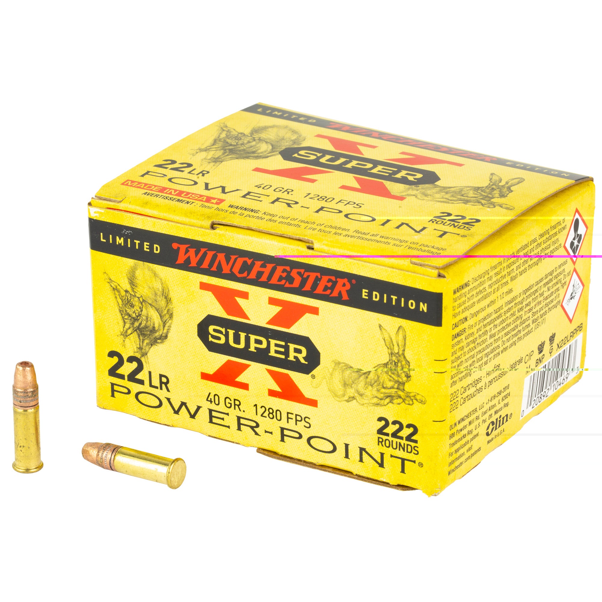 Win Sprx Pp 22lr 40gr Lhp 222/2220