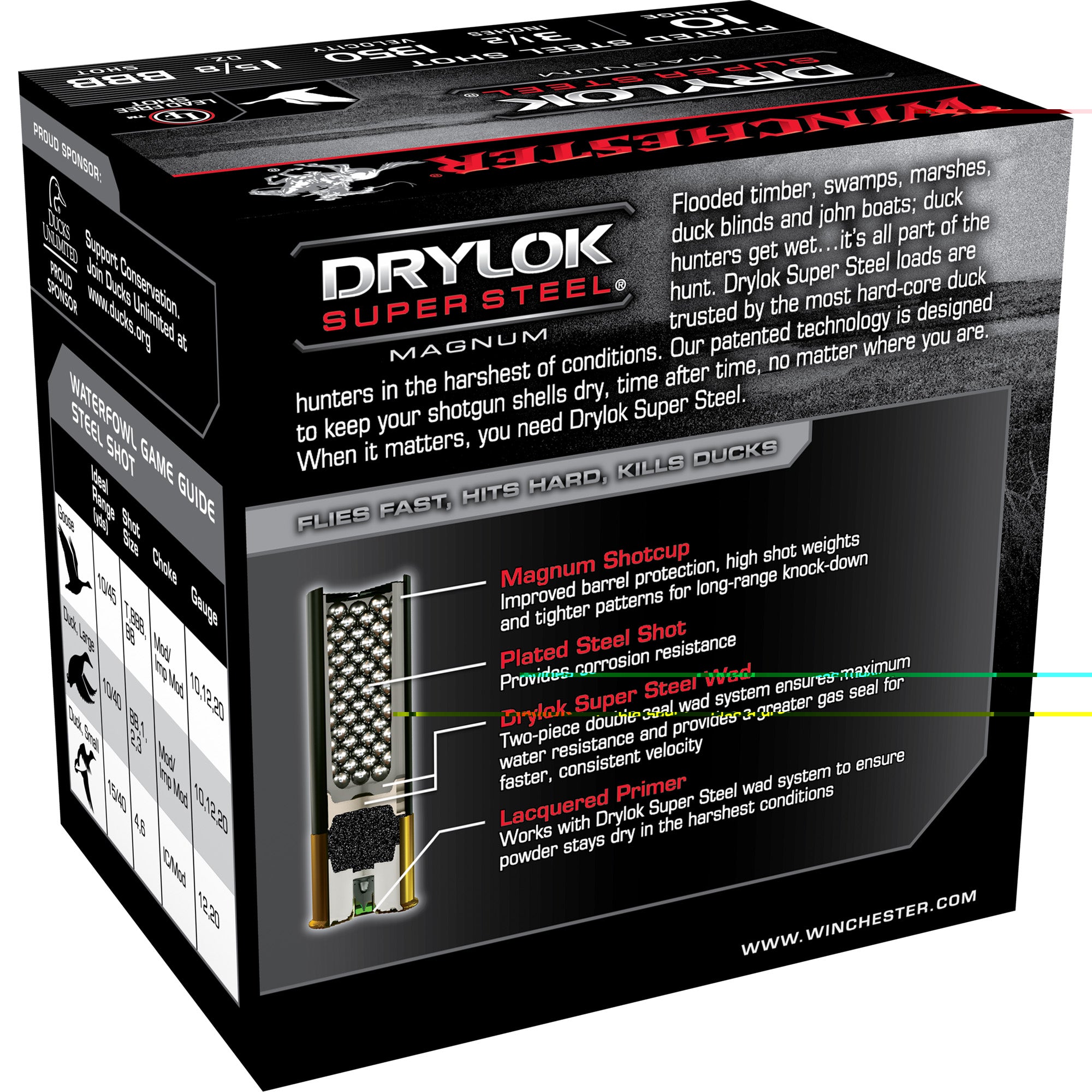 Win Drylk Mag 10ga 3-1/2" Bb 25/250