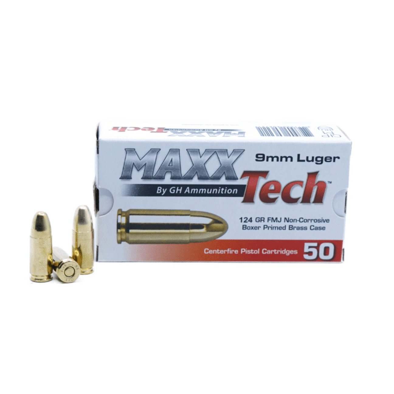 Maxxtech 9mm 124 Grain FMJ