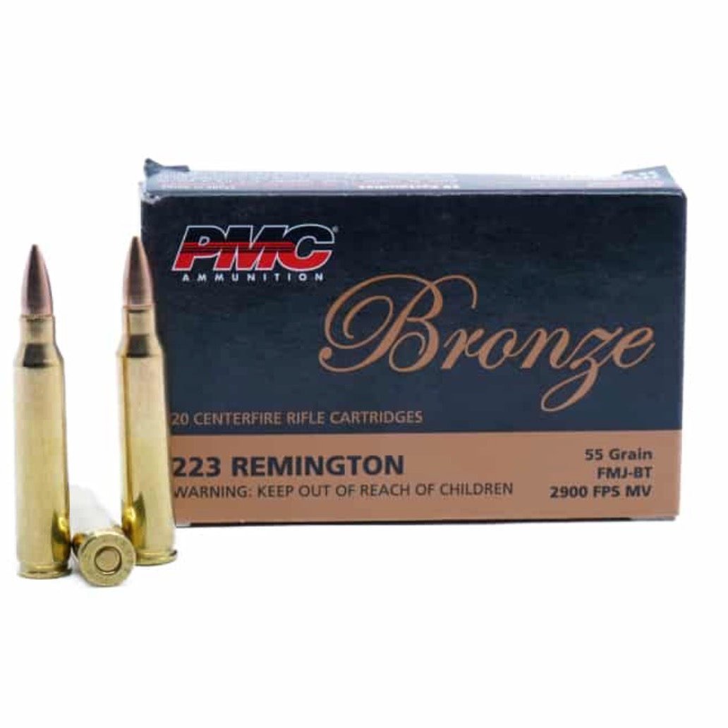 PMC Bronze 223 Rem 55 Grain FMJ