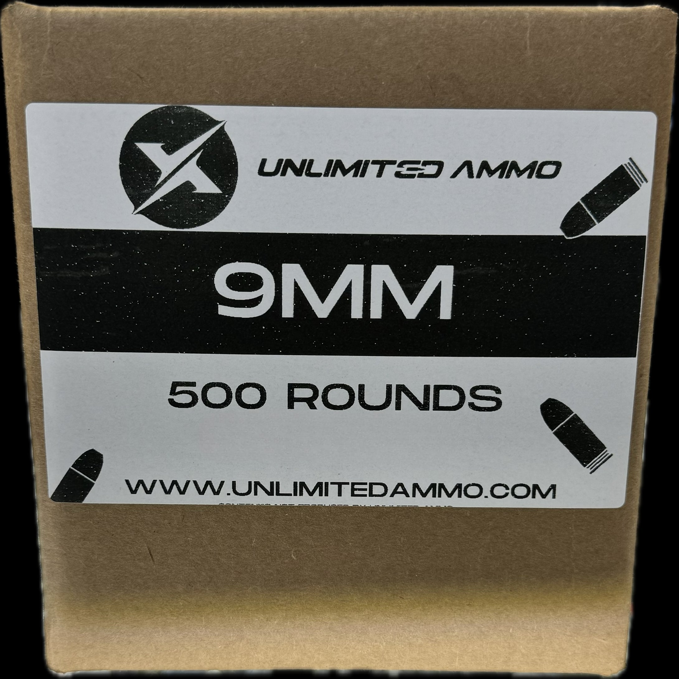 9mm 115gr FMJ 500 Round Box